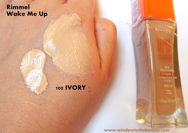 rimmel ivory foundation swatch