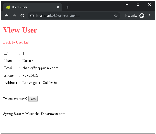 http://localhost:8080/users/1/delete