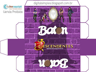 Descendientes: Cajas para Imprimir Gratis. Descendientes: Cajas para Imprimir Gratis.