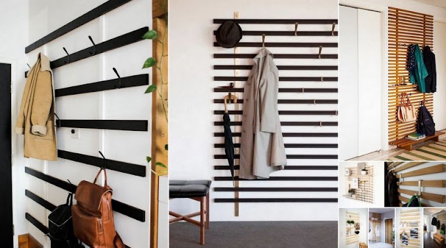 DIY Κρεμάστρες Εισόδου από Ξύλινα Πηχάκια 