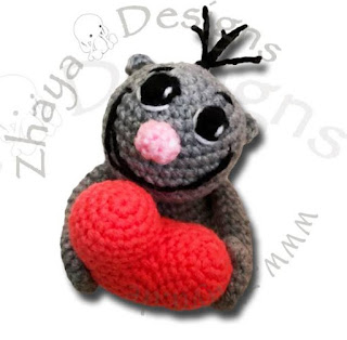 PATRON GRATIS MUÑECO CORAZON AMIGURUMI 48511 👦❤️