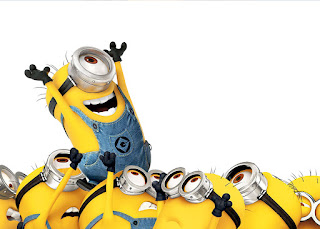 Película de los Minions: Invitaciones para Imprimir Gratis. Para hacer invitaciones, tarjetas, marcos de fotos o etiquetas, para imprimir gratis de Película de los Minions