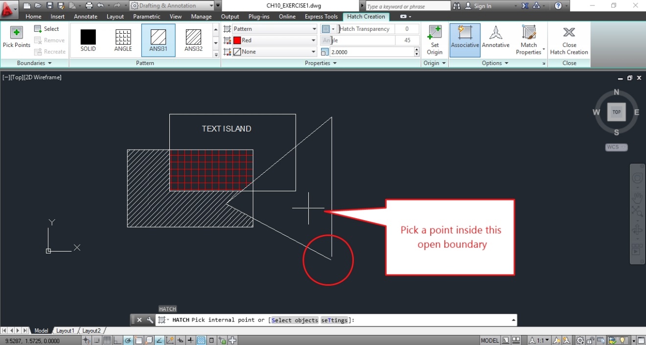 How to reduce boundary gaps in AutoCAD