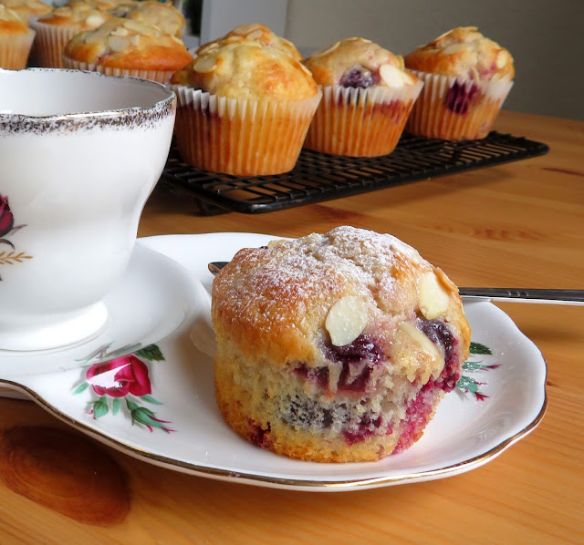  Cherry Almond Muffins