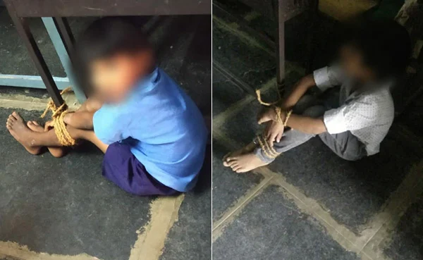 Andhra Boys Tied To School Bench. One Allegedly Wrote A Love Letter, News, Local-News, Students, Teachers, Controversy, National