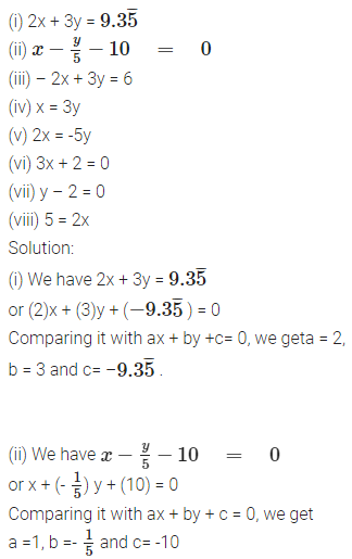 NCERT Solutions for Class 9 Maths Chapter Chapter 3 Coordinate Geometry Ex 4.1