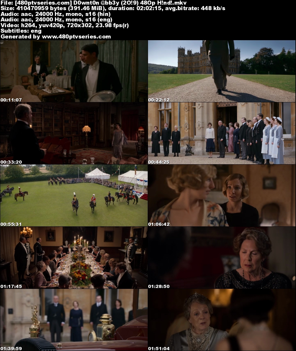 Downton Abbey (2019) Hindi Dual Audio 400MB Bluray 480p Free Watch Online Full Movie Download Worldfree4u 9xmovies