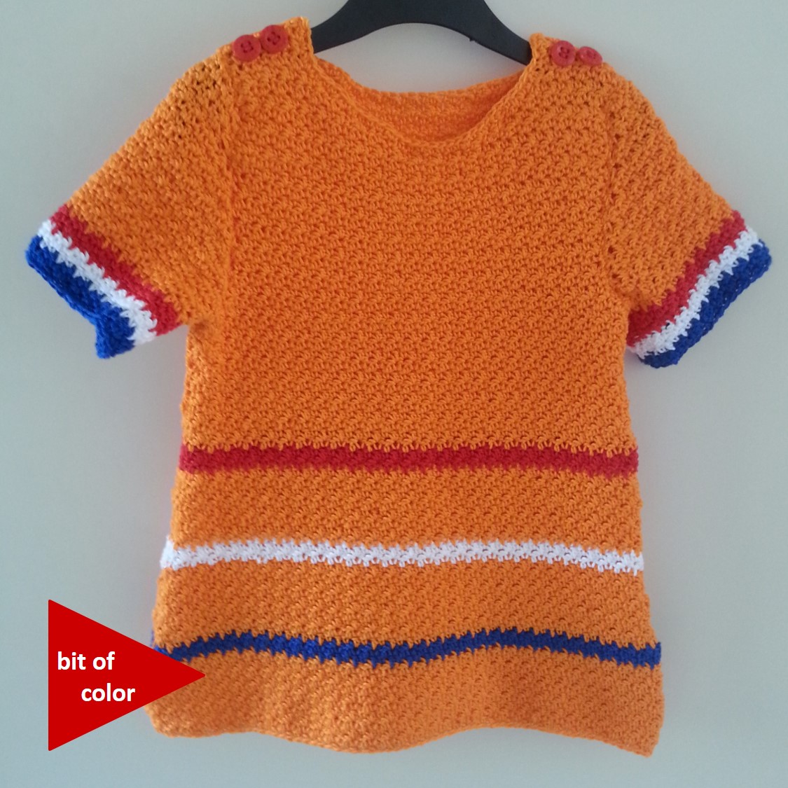 Beste Bit of Color: Babyjurkje voor Koningsdag RM-61
