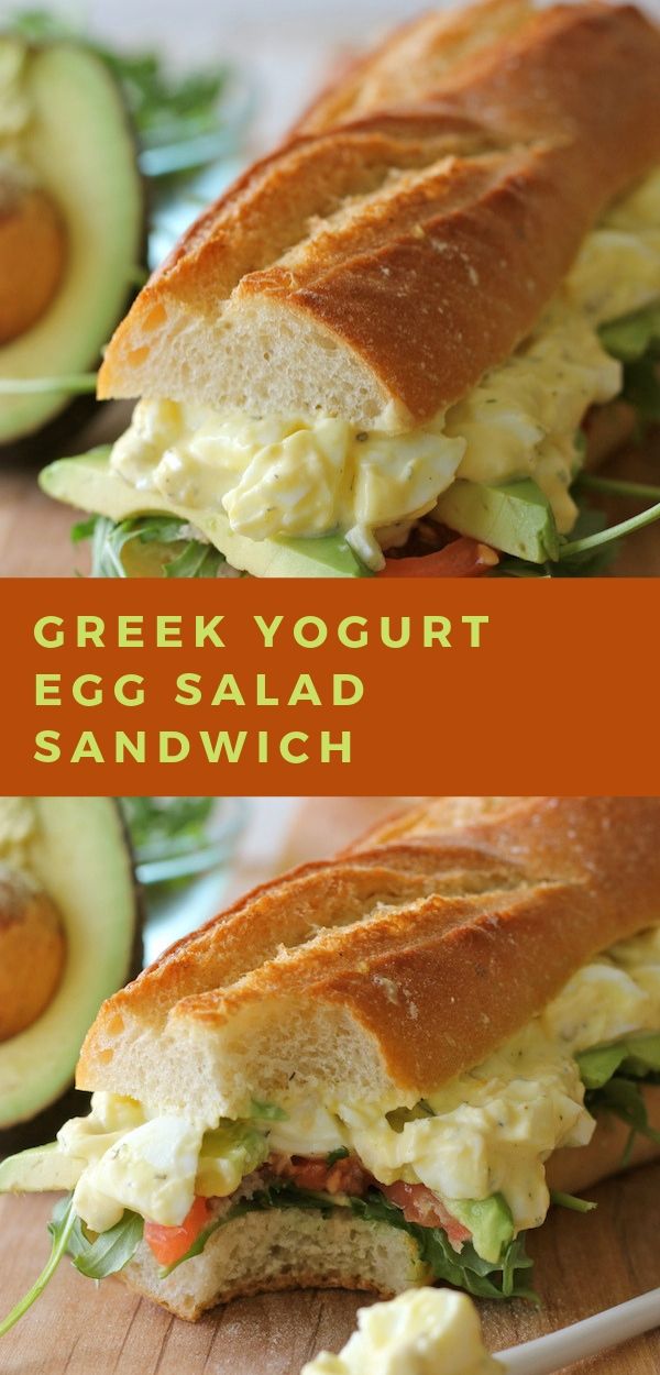 GREEK YOGURT EGG SALAD SANDWICH