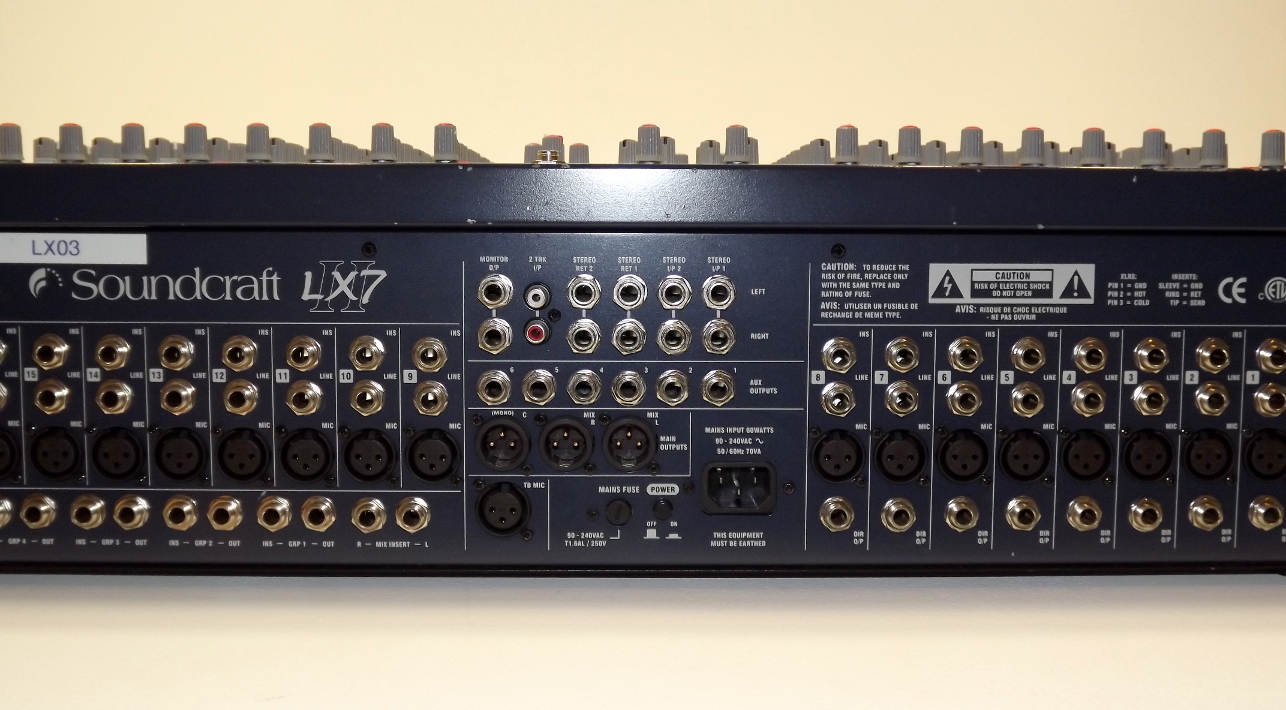 Sold Soundcraft LX7 MkII 16 Channel Mixing Desk £399 One One Two.....