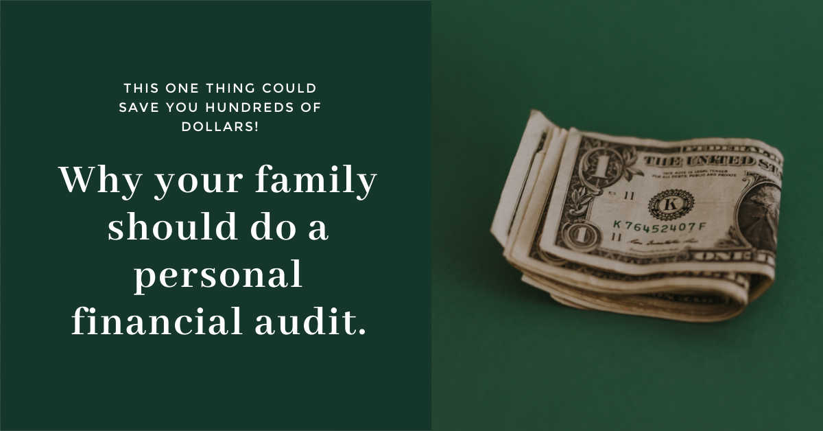 personal financial audit