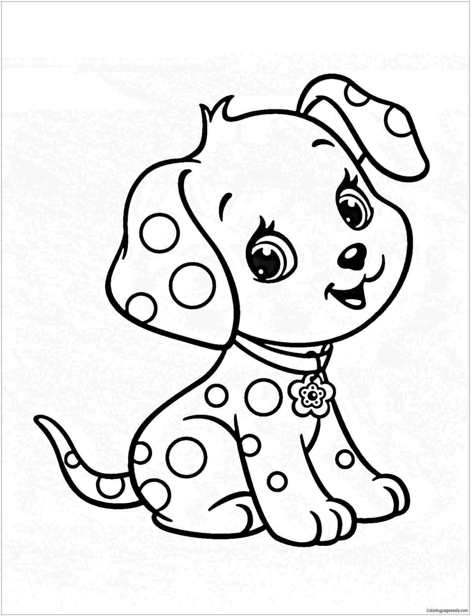 Desenho de Cachorros para colorir