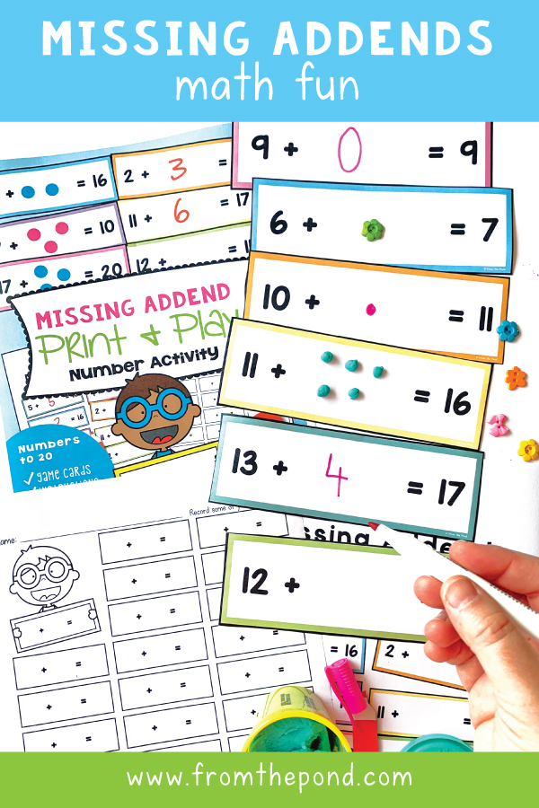 Missing Addend Activities From the Pond