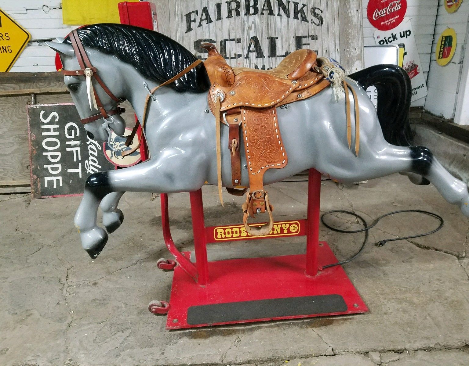 Sixgun Justice QUARTER HORSES—COIN OPERATED MECHANICAL HORSE RIDES