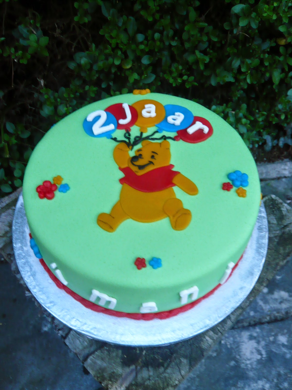 Made by Ellen Winnie the Pooh taart