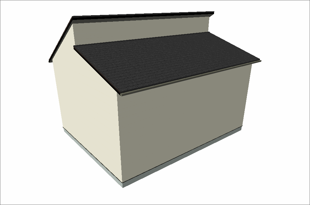 ウォークインホームファン: ウォークインホーム 差し掛け屋根（招き屋根、段違いの屋根）を書く方法