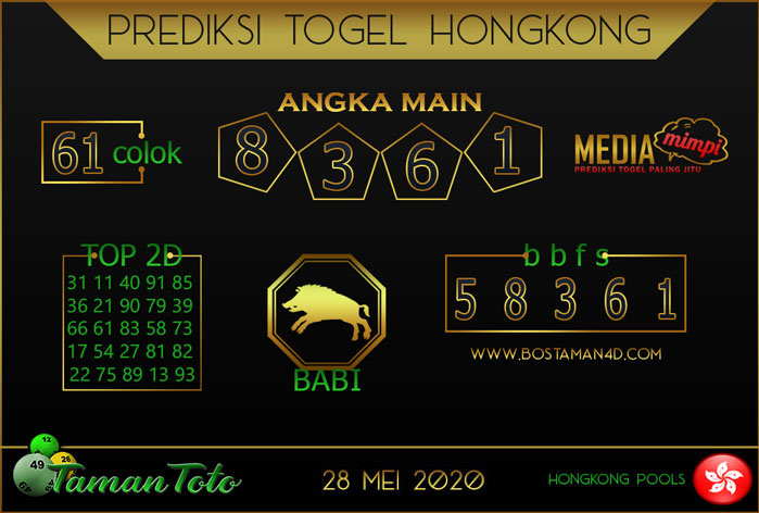 Prediksi Togel Hongkong Kamis 28 Mei 2020 Forum Prediksitogel Jp