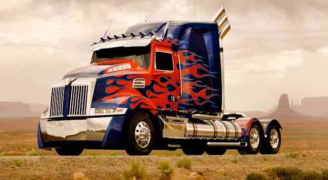 optimus prime truck mode transformers 4