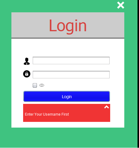 Java Login Form Design