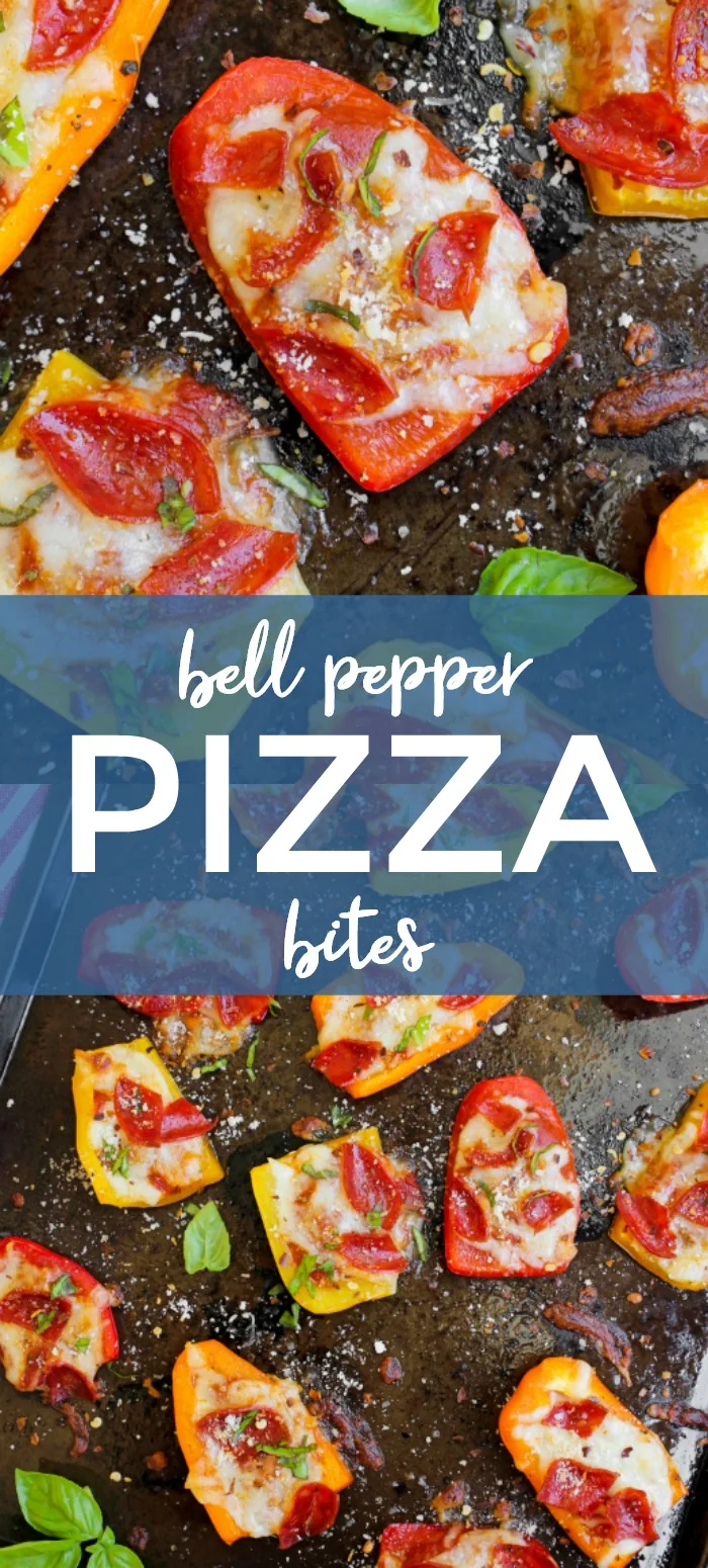 Bell Pepper Pizza Bites | The Two Bite Club