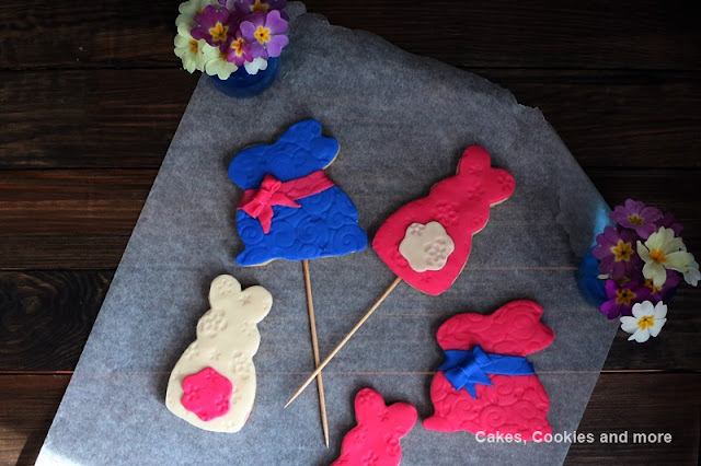 Hasencookie mit Fondant - Kekse für Ostern