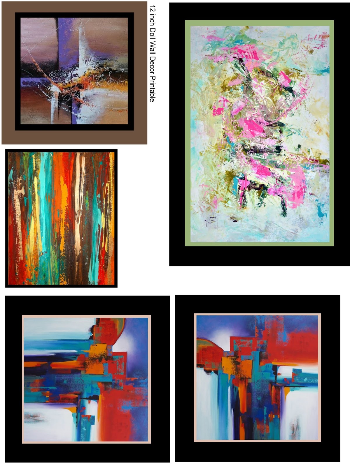 Printable Dollhouse Wall Art