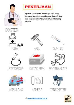 Tema Pekerjaan Peralatan Yang Digunakan Oleh Dokter