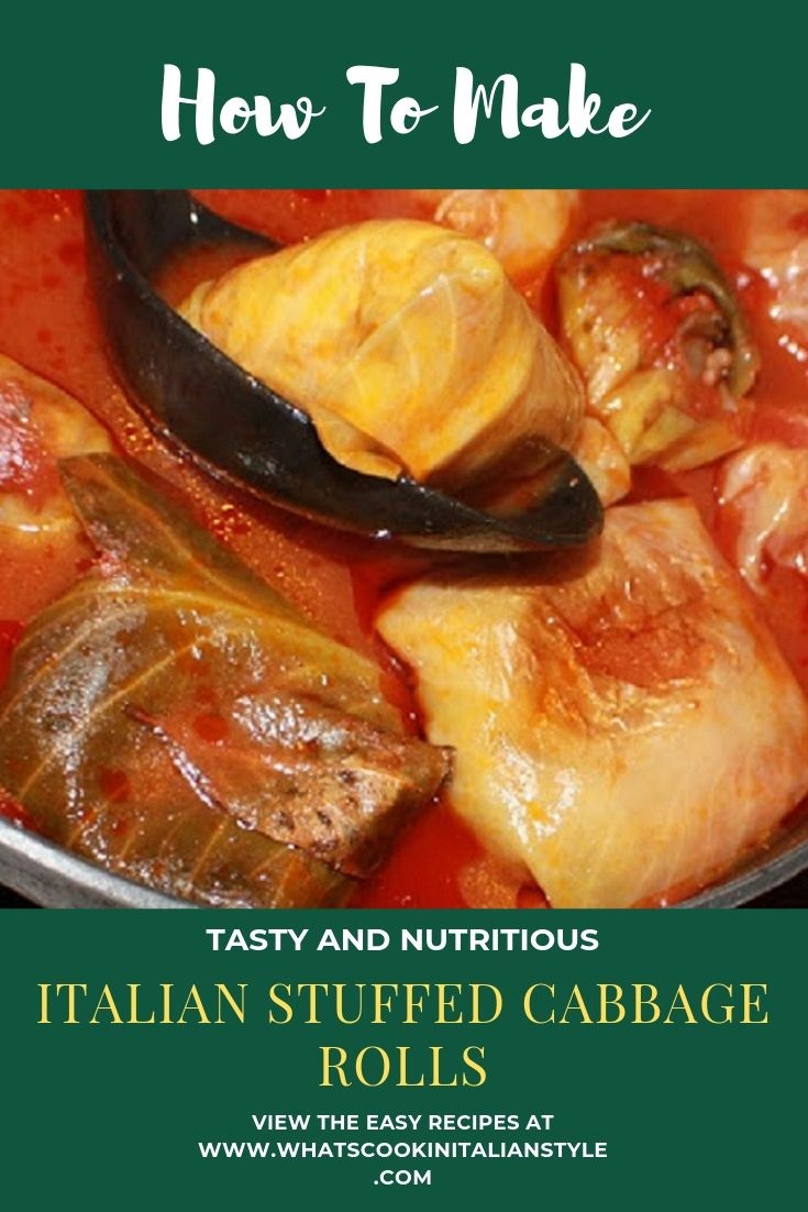 Italian Stuffed Cabbage Rolls What's Cookin' Italian Style Cuisine