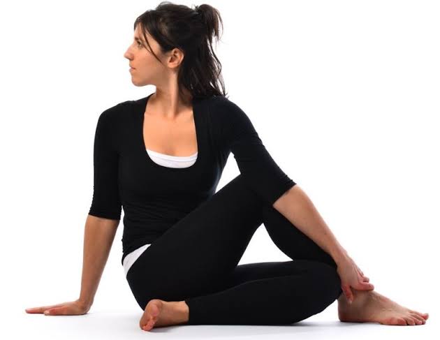 Half Spinal Twist Yoga
