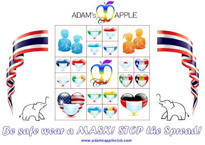 Be safe wear a MASK! STOP the Spread! Adams Apple Club Chiang Mai Nightclub Adultentertainment