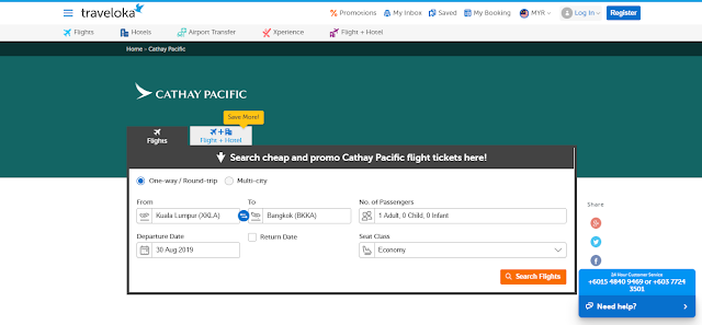 Image result for traveloka cathay pacific