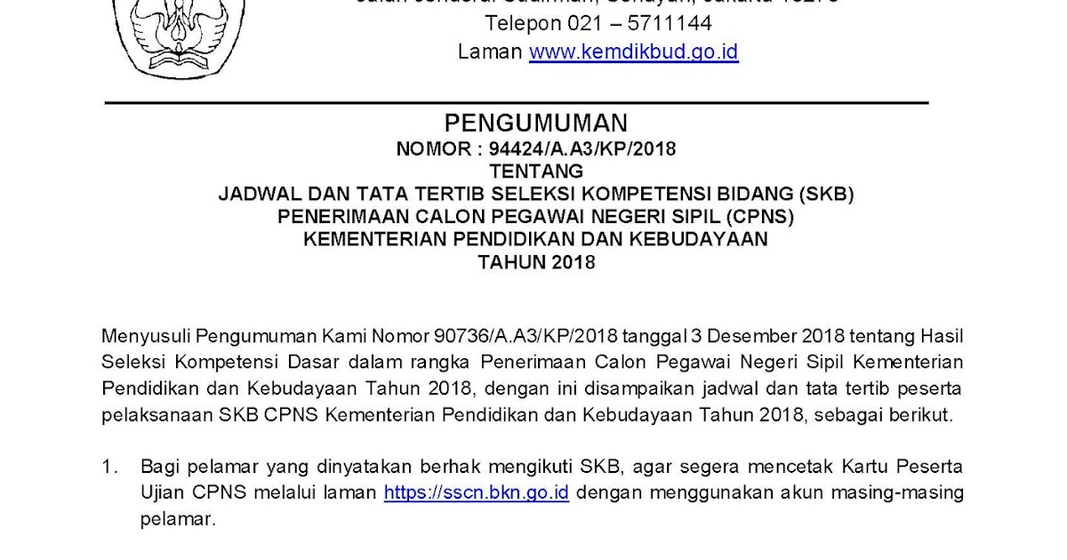 Soal Skb Kemendikbud Contoh Soal SKB