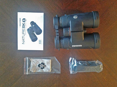 Photo of binocular and accessories Photo of binocular and accessories