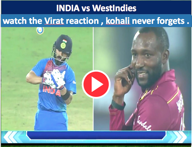 Watch : India vs WestIndies: Virat kohali's Notebook celebration against Williams after hitting huge six