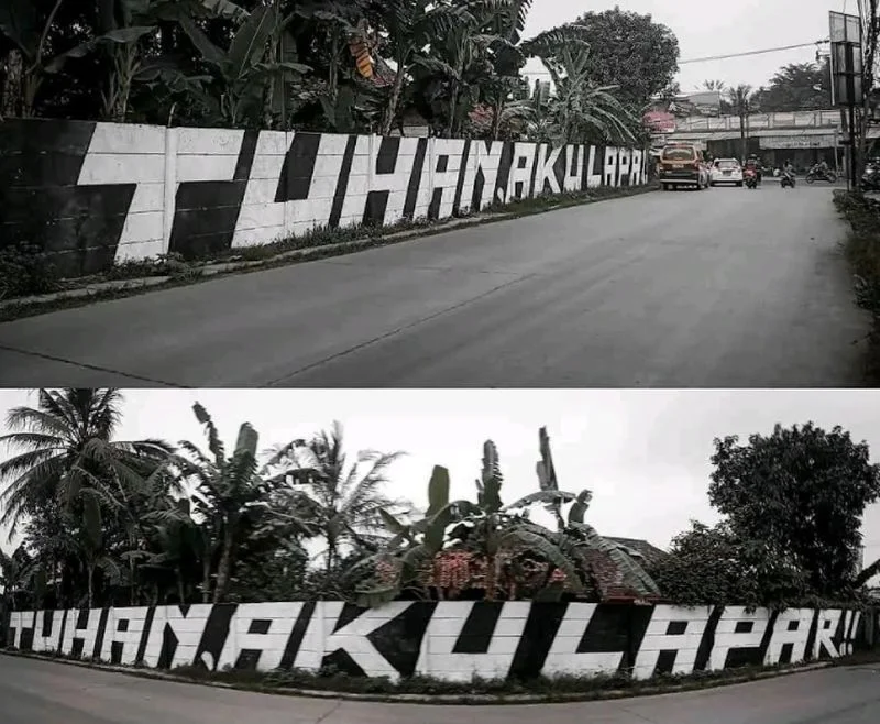 Viral Aksi Vandalisme "TUHAN, AKU LAPAR!!" di Tangerang, Polisi: Itu Hanya Penyaluran Seni