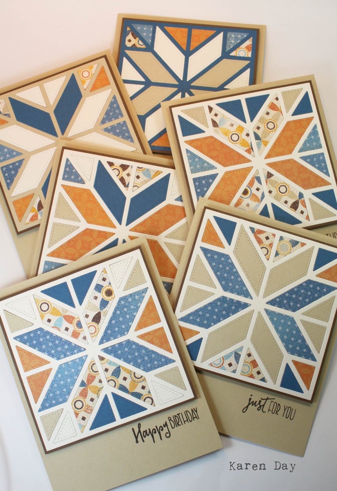 Karen's Creations Quilt themed card set