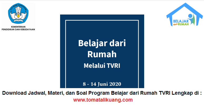 Download Panduan Belajar Dari Rumah Tvri 8 14 Juni 2020 Pdf