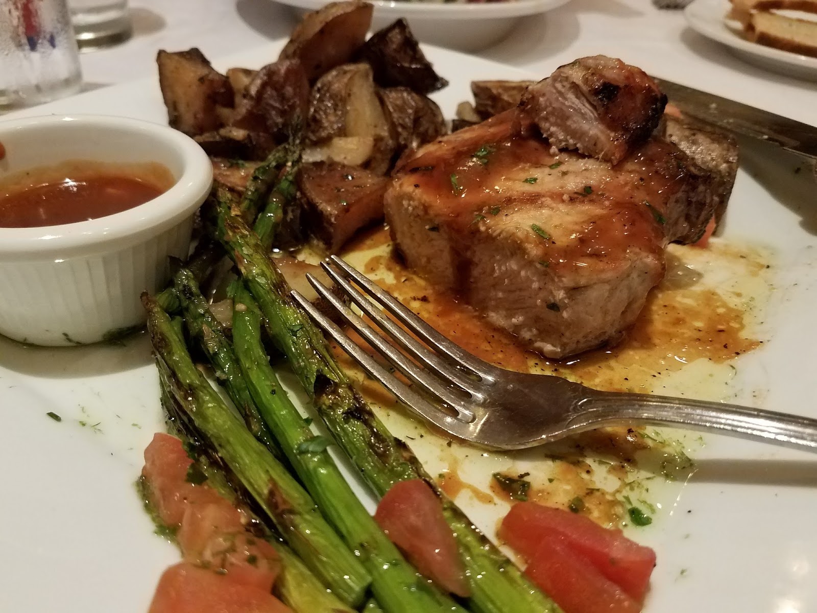 Micro Review Martini Italian Bistro ChipotleHoney Glazed Pork Chop