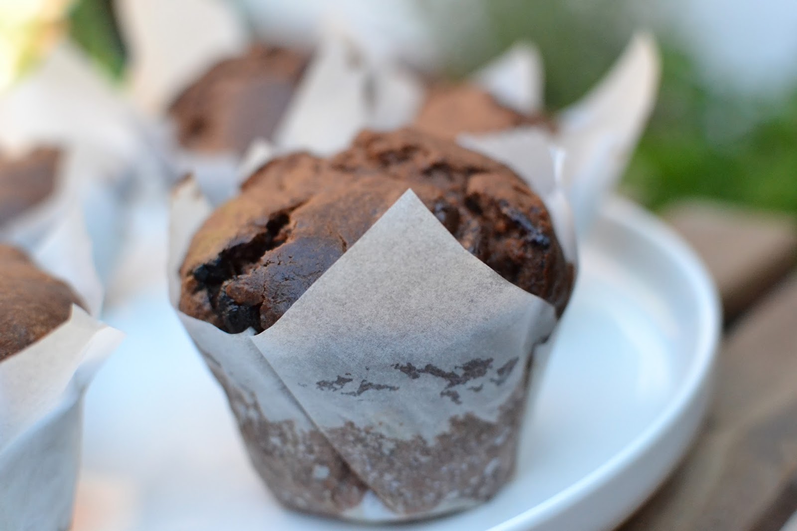 Čokoládové muffiny s Crème fraiche / Schokomuffins mit Crème fraiche ...