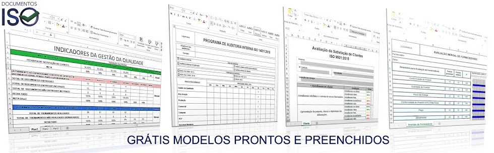 Modelos Grátis de Documentos para Certificação ISO 9001 14001 45001 PBQPH