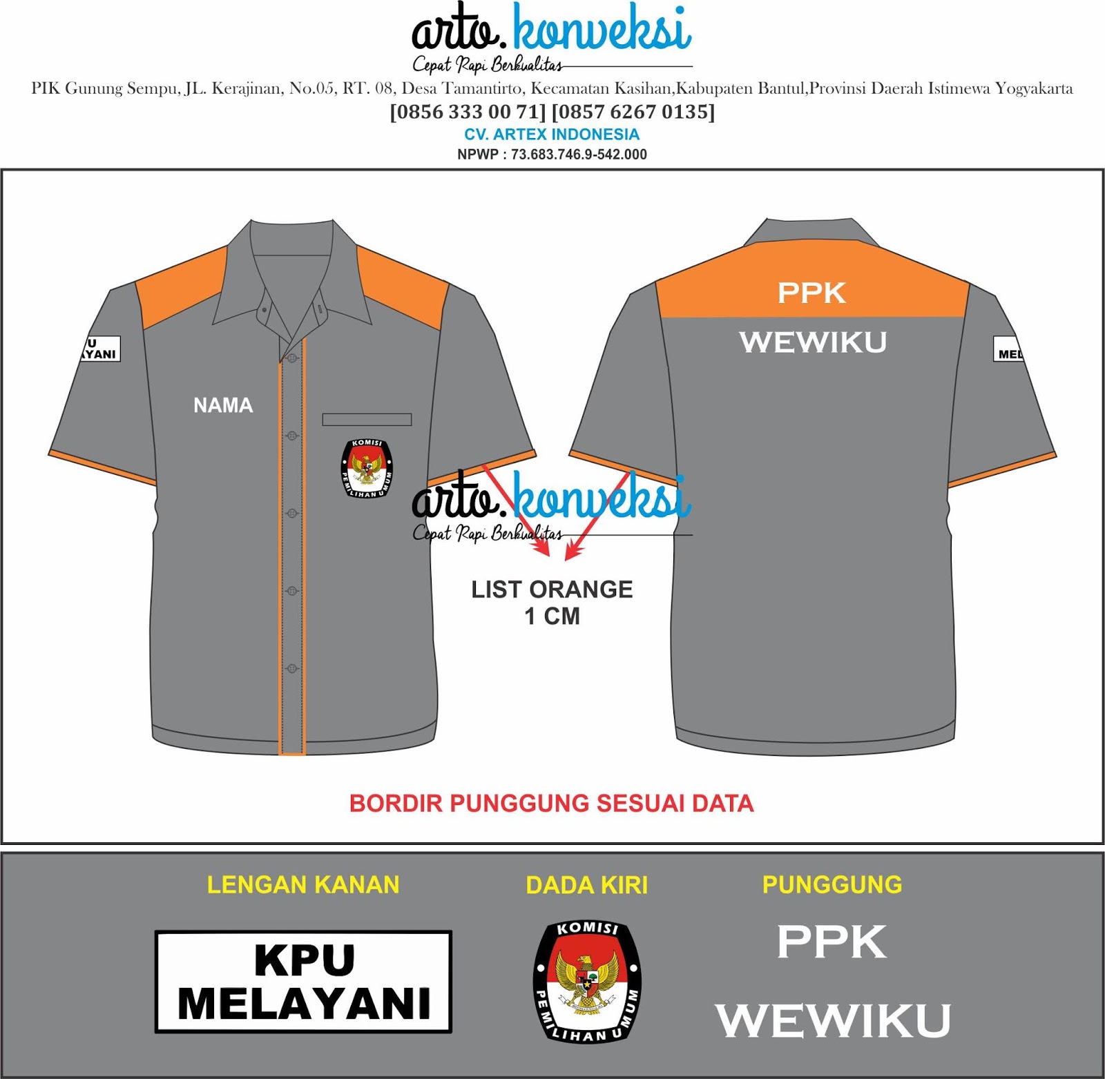 Trending Desain Baju Persatuan