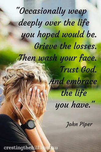 Occasionally weep deeply over the life you hoped would be. Then wash your face and move forward. #disappointment