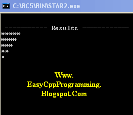 Program Display Star Triangle Shape ~ C++ Tutorial With Basic Programs ...