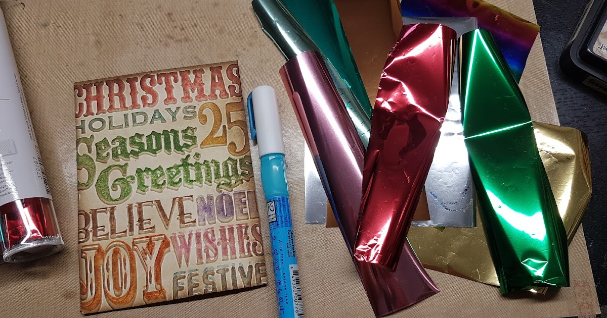 Craft projects by Bubblescrap Foiling with glue pen