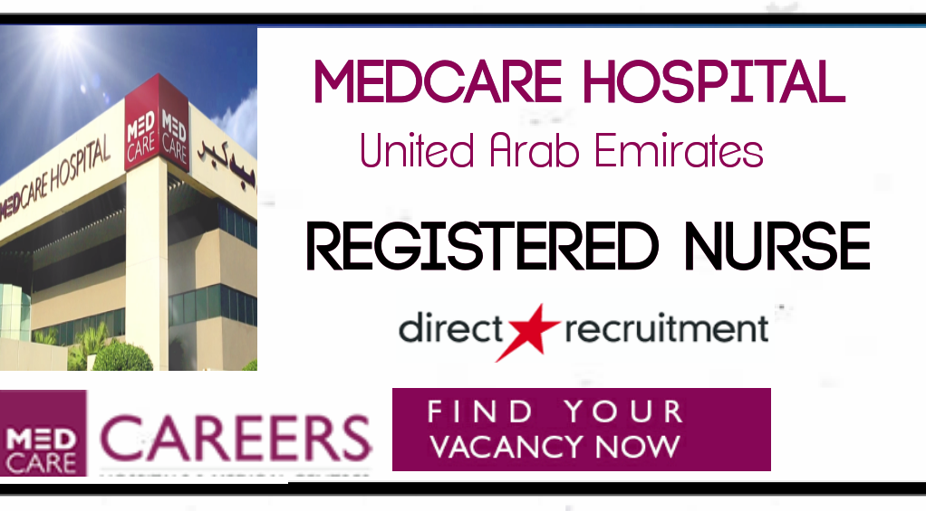 .Nurses JobsMiddle East Registered NurseMEDCARE HOSPITAL Online recruitment