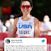 Seidel :I mean chances are if he’s an enthusiastic runner he would have picked her brain for advice and questions for the whole flight. I would have kept quiet too and just enjoy watching Miss Congeniality for inflight entertainment.