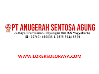 Loker Karanganyar dan Sukoharjo Juni 2021 di PT Anugerah Sentosa Agung Loker Karanganyar dan Sukoharjo Juni 2021 di PT Anugerah Sentosa Agung