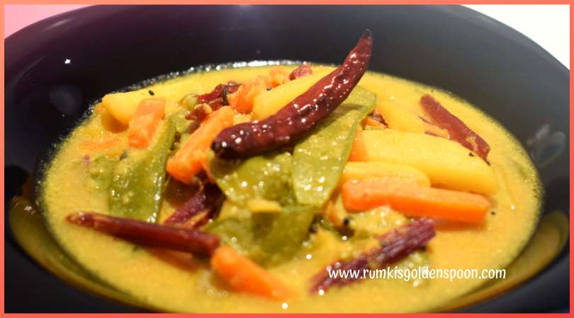 Indian Recipe, Vegetarian, Vegan, Bengali Recipe, Beetroot, Flat Bean, Sheem, Food Blog, Sheem-Data Chorchori (Bengali Style mixed vegetable in Mustard Sauce), Rumki's Golden Spoon