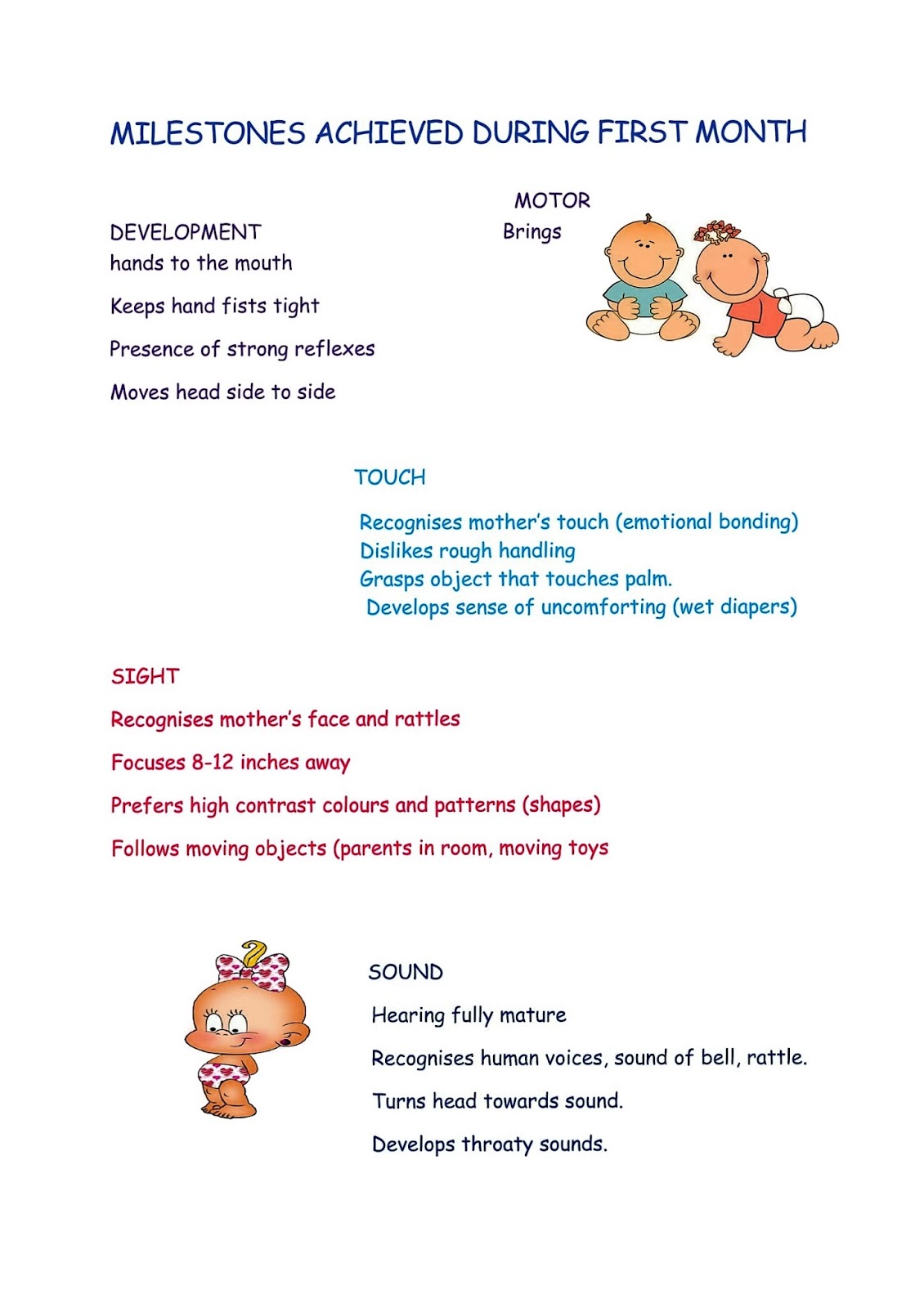 infant development 3 months