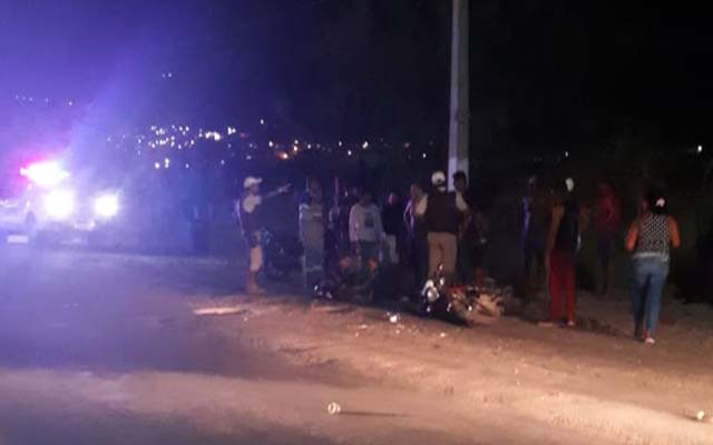 Jacobina: Motociclista colide com caminhão na Av. Nossa Senhora da Conceição